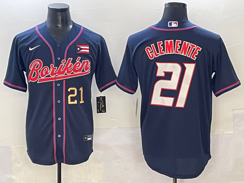 Men Houston Astros #21 Clemente blue MLB Nike 2025 jersey style 4->more jerseys->MLB Jersey